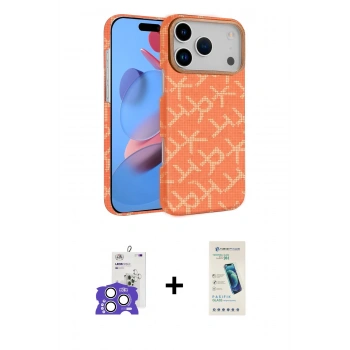 MARSİLYAN™- iPhone 17 Pro Max Kılıf Doruk Serisi - Şeffaf Pasifik Cam Ekran Koruyucu + Bilvis Titan Kamera Lens - GS