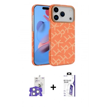 MARSİLYAN™- iPhone 17 Pro Max Kılıf Doruk Serisi - Siyah Bilvis 3X AR HD Cam Ekran Koruyucu + Bilvis Titan Kamera Lens - GS