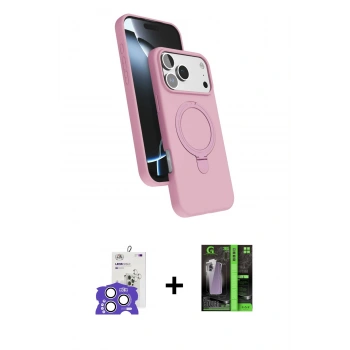 MARSİLYAN™- iPhone 17 Pro Max Kılıf İz Işık Koleksiyonu - Şeffaf 360 Full Body Arka Koruyucu + Bilvis Titan Kamera Lens - GS