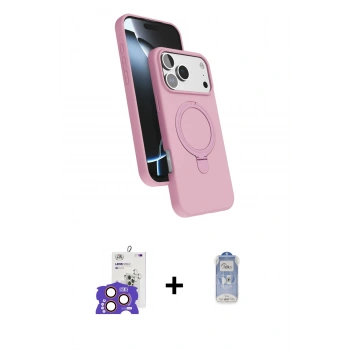MARSİLYAN™- iPhone 17 Pro Max Kılıf İz Işık Koleksiyonu - Siyah Joko Magic 5D Cam + Bilvis Titan Kamera Lens - TU