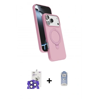 MARSİLYAN™- iPhone 17 Pro Max Kılıf İz Işık Koleksiyonu - Siyah Joko Magic 5D Cam + Bilvis Titan Kamera Lens - LT