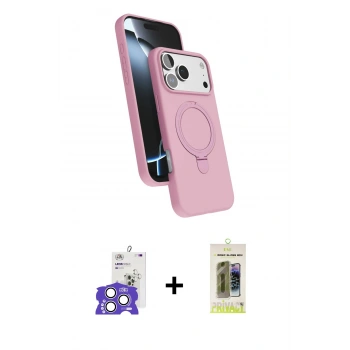 MARSİLYAN™- iPhone 17 Pro Max Kılıf İz Işık Koleksiyonu - Siyah Joko Magic 5D Hayalet Cam + Bilvis Titan Kamera Lens - GS