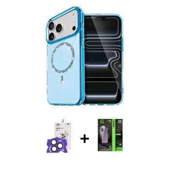 MARSİLYAN™- iPhone 17 Pro Max Kılıf Kıvılcım Form Prime - Siyah 360 Mat Full Body Arka Koruyucu + Bilvis Titan Kamera Lens - NLGY