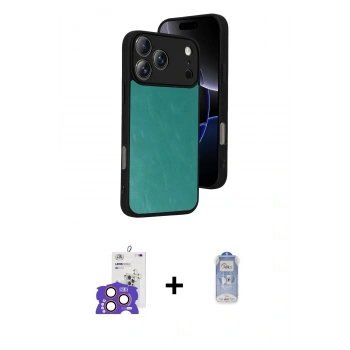 MARSİLYAN™- iPhone 17 Pro Max Kılıf Kıvılcım Işık Serisi - Siyah Joko Magic 5D Cam + Bilvis Titan Kamera Lens - TU