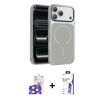 MARSİLYAN™- iPhone 17 Pro Max Kılıf Kıvılcım Klasik - Siyah Bilvis 3X AR HD Cam Ekran Koruyucu + Bilvis Titan Kamera Lens - TU