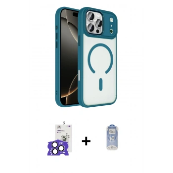 MARSİLYAN™- iPhone 17 Pro Max Kılıf Kıvılcım Prime - Siyah Joko Magic 5D Cam + Bilvis Titan Kamera Lens - NLGY