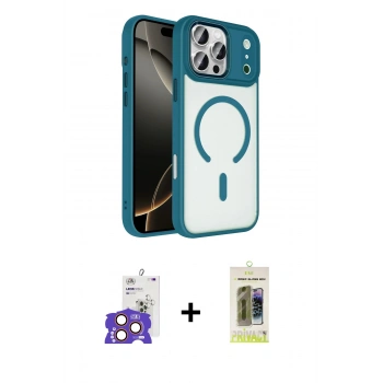 MARSİLYAN™- iPhone 17 Pro Max Kılıf Kıvılcım Prime - Siyah Joko Magic 5D Hayalet Cam + Bilvis Titan Kamera Lens - TU