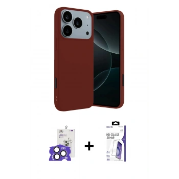 MARSİLYAN™- iPhone 17 Pro Max Kılıf Kozmos Yansıma Özel Seri - Siyah Bilvis 3X AR HD Cam Ekran Koruyucu + Bilvis Titan Kamera Lens - NLGY