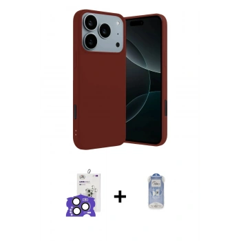 MARSİLYAN™- iPhone 17 Pro Max Kılıf Kozmos Yansıma Özel Seri - Siyah Joko Magic 5D Cam + Bilvis Titan Kamera Lens - NLGY