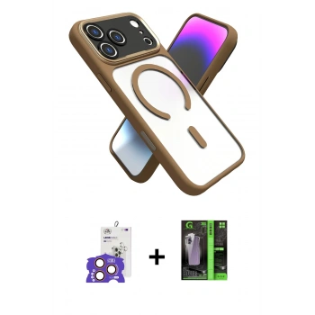 MARSİLYAN™- iPhone 17 Pro Max Kılıf Nova Yansıma Serisi - Şeffaf 360 Full Body Arka Koruyucu + Bilvis Titan Kamera Lens - TU