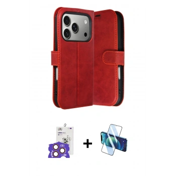 MARSİLYAN™- iPhone 17 Pro Max Kılıf Siluet Işık Serisi - Siyah 3D Antistatik Cam Ekran Koruyucu + Bilvis Titan Kamera Lens - TU