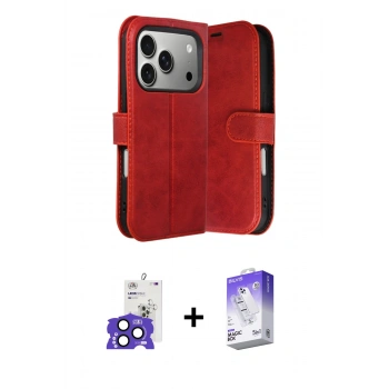 MARSİLYAN™- iPhone 17 Pro Max Kılıf Siluet Işık Serisi - Siyah Bilvis 5in1 3D Magic Cam Ekran Koruyucu + Bilvis Titan Kamera Lens - LT