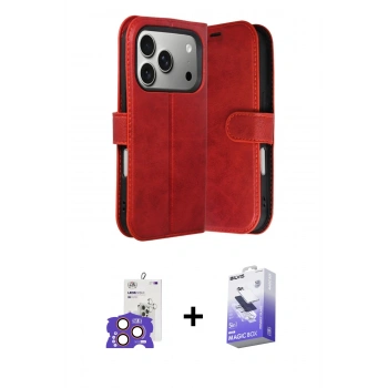 MARSİLYAN™- iPhone 17 Pro Max Kılıf Siluet Işık Serisi - Siyah Bilvis 5in1 5D Magic Hayalet Cam Ekran Koruyucu + Bilvis Titan Kamera Lens - TU