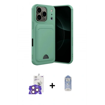 MARSİLYAN™- iPhone 17 Pro Max Kılıf Vadi Çizgi Prime - Siyah Joko Magic 5D Cam + Bilvis Titan Kamera Lens - TU