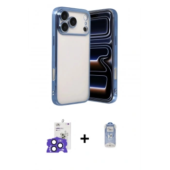 MARSİLYAN™- iPhone 17 Pro Max Kılıf Vadi Minimal - Siyah Joko Magic 5D Cam + Bilvis Titan Kamera Lens - LT