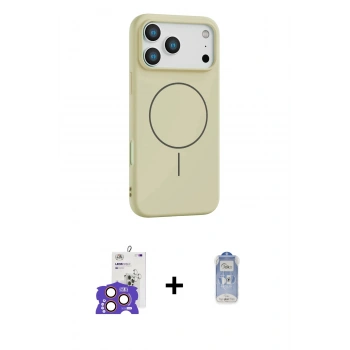 MARSİLYAN™- iPhone 17 Pro Max Kılıf Yankı Form Serisi - Siyah Joko Magic 5D Cam + Bilvis Titan Kamera Lens - TU