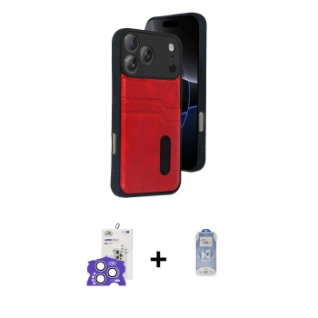 MARSİLYAN™- iPhone 17 Pro Max Kılıf Yörünge Işık Serisi - Siyah Joko Magic 5D Cam + Bilvis Titan Kamera Lens - GS