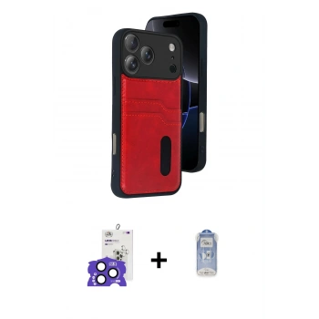 MARSİLYAN™- iPhone 17 Pro Max Kılıf Yörünge Işık Serisi - Siyah Joko Magic 5D Cam + Bilvis Titan Kamera Lens - LT