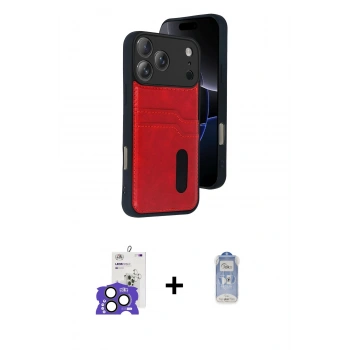 MARSİLYAN™- iPhone 17 Pro Max Kılıf Yörünge Işık Serisi - Siyah Joko Magic 5D Cam + Bilvis Titan Kamera Lens - NLGY