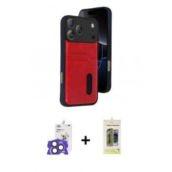 MARSİLYAN™- iPhone 17 Pro Max Kılıf Yörünge Işık Serisi - Siyah Joko Magic 5D Hayalet Cam + Bilvis Titan Kamera Lens - NLGY