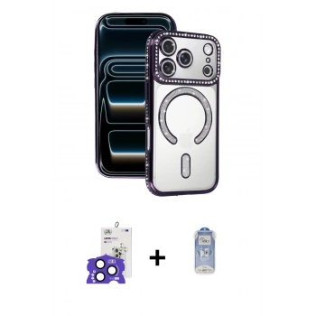 MARSİLYAN™- iPhone 17 Pro Max Kılıf Zirve Doku Prime - Siyah Joko Magic 5D Cam + Bilvis Titan Kamera Lens - LT