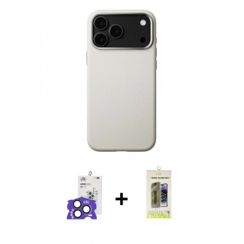 MARSİLYAN™- iPhone 17 Pro Max Kılıf Zirve Modern Prime - Siyah Joko Magic 5D Hayalet Cam + Bilvis Titan Kamera Lens - NLGY