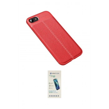 MARSİLYAN™- iPhone 7 Kılıf Doruk Klasik Özel Seri - Şeffaf Pasifik Cam Ekran Koruyucu