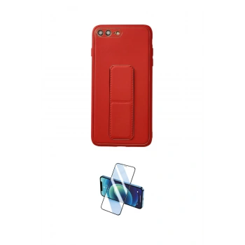 MARSİLYAN™- iPhone 7 Plus Kılıf Akış Doku - Beyaz 3D Antistatik Seramik Nano Ekran Koruyucu