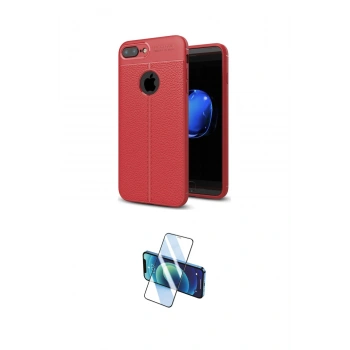 MARSİLYAN™- iPhone 7 Plus Kılıf Doruk Klasik Özel Seri - Beyaz 3D Antistatik Seramik Nano Ekran Koruyucu