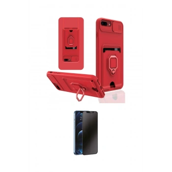 MARSİLYAN™- iPhone 7 Plus Kılıf Vadi Form Prime - Beyaz 3D Antistatik Hayalet Cam Ekran Koruyucu