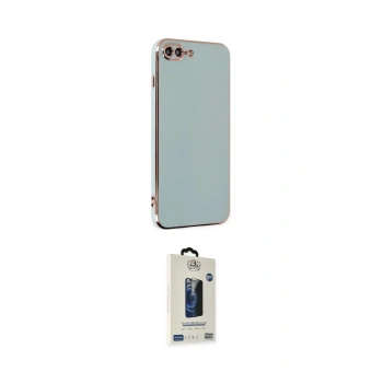 MARSİLYAN™- iPhone 7 Plus Kılıf Yankı Serisi - Beyaz Bilvis Hayalet Cam Ekran Koruyucu