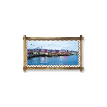 MARSiLYAN- İstanbul Manzara Modern Kanvas Rustik Tablo