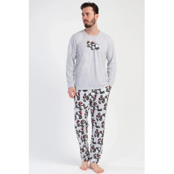 MARSiLYAN- K312107 VİENETTA Erkek Uzun Kol Pijama Takım