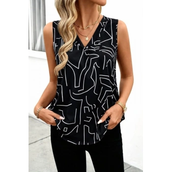 MARSiLYAN- Kadın Askılı V Yakalı Süprem Bluz