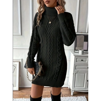 MARSiLYAN- Kadın Balıkçı Yaka Mini Triko Elbise