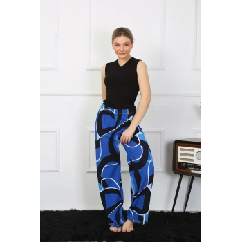 MARSiLYAN- Kadın Bol Paça Penye Saks Alt Üst Takım