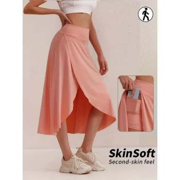 MARSiLYAN- Kadın Cep Detay Taytlı Sandy Etek