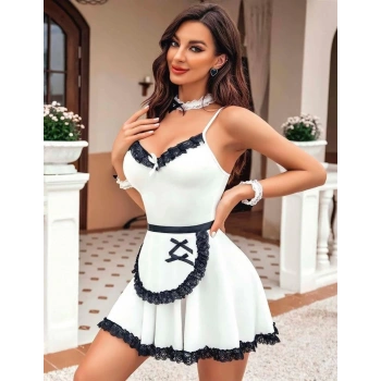 MARSiLYAN- Kadın Fantezi Kostüm Takım Beyaz