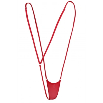 MARSİLYAN-- Kadın Kırmızı Askılı Fantezi G String İç Çamaşırı