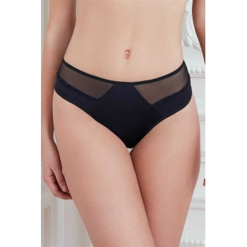 MARSiLYAN- Kadın Mikro Kumaş Tüllü Slip (2779)