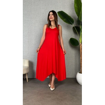 MARSiLYAN- Kadın Omuz Askılı Toka Detay Maxi Boy Elbise