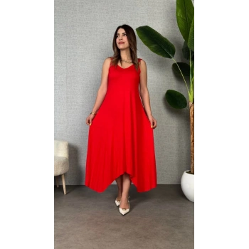 MARSiLYAN- Kadın Omuz Askılı Toka Detay Maxi Boy Elbise