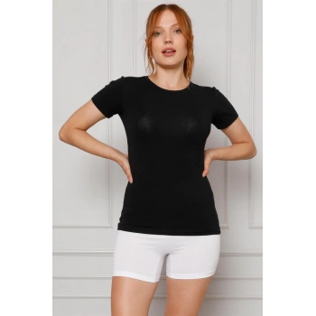 MARSiLYAN- Kadın Penye Boxer Beyaz