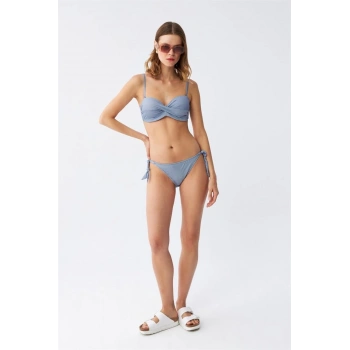 MARSiLYAN- Kadın Straplez Mavi Bikini Takımı