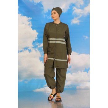 MARSiLYAN- Kadın Tam Tesettür Mayo Haki