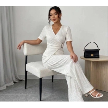 MARSiLYAN- Kadın Toka Detaylı Kruvaze Takım