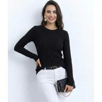 MARSiLYAN- Kadın Uzun Kollu Bisiklet Yaka Triko Kazak