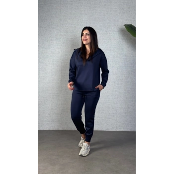 MARSiLYAN- Kadın Uzun Kollu Kapüşonlu Ikili Takım