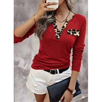 MARSiLYAN- Kadın Uzun Kollu V Yakalı Kaşkorse Bluz