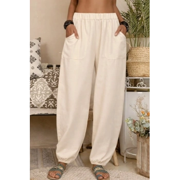 MARSiLYAN- Kadın Yüksek Bel Cep Detaylı Pantolon